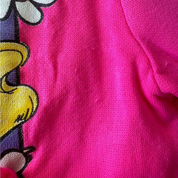 Barbie Rare Vintage 1990 Made in USA Kids Shirt Pink Ruffles 3D Flower Girl 6X - Picture 9 of 15